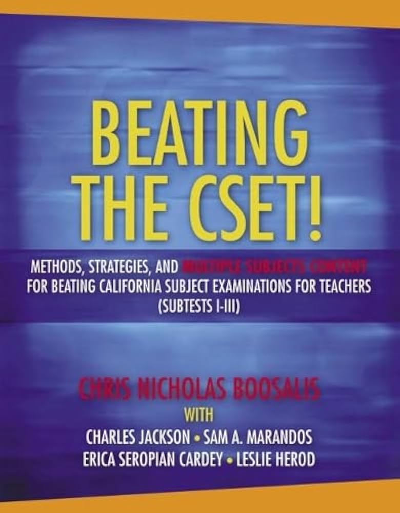 Amazon.com: Beating The Cset!: Methods, Strategies, and